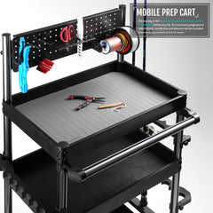 Pro version pegboard with spool and tool racks