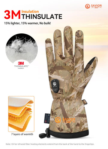 SAVIOR HEAT 3M Thinsulate insulation traps warmth in a light layer