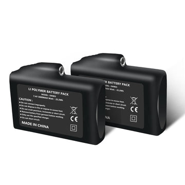 SAVIOR HEAT 7.4V 3000mAh battery front view for durable heated wearables