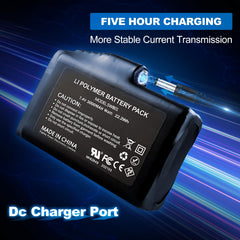 SAVIOR HEAT 7.4V 3000mAh battery rear view showing slim profile