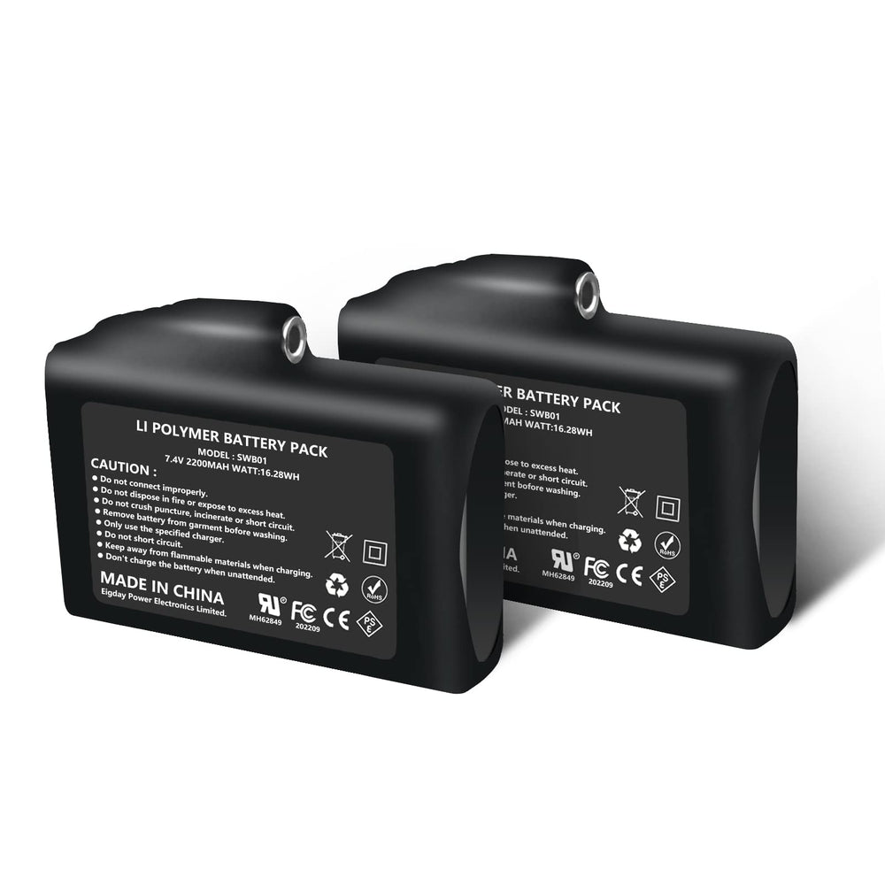 SAVIOR HEAT battery 7.4V 2200mAh powers heated gloves for all-day warmth.