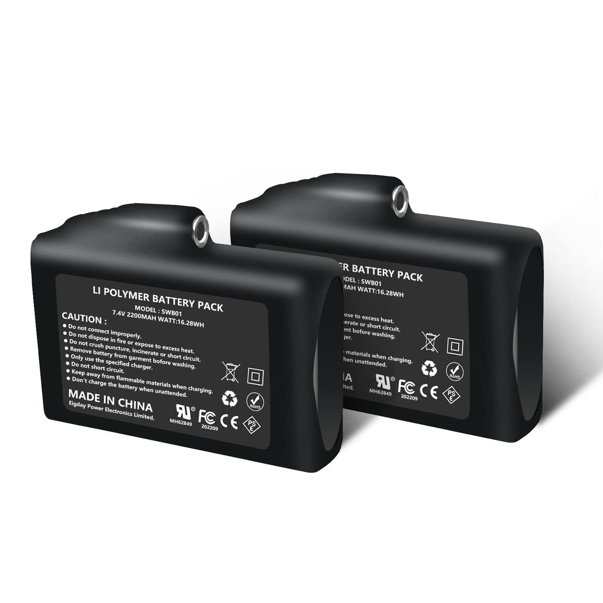 SAVIOR HEAT battery 7.4V 2200mAh powers heated gloves for all-day warmth.