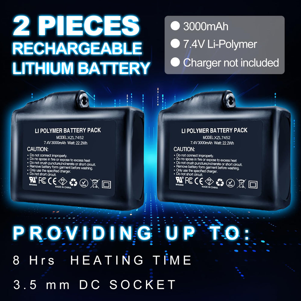 SAVIOR HEAT battery with charger-ready features for convenient recharging