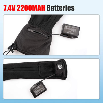 SAVIOR HEAT battery removed from heated gloves for washing care.