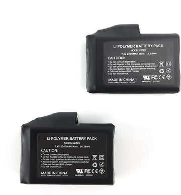 SAVIOR HEAT twin 2200mAh batteries ready for long outdoor warmth.