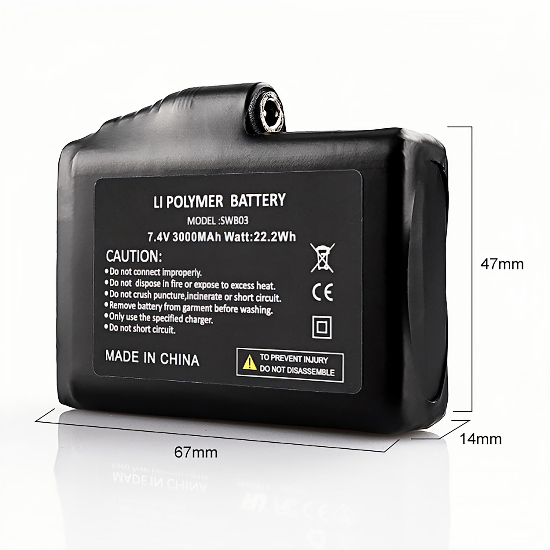SAVIOR HEAT battery removal before wash ensures safe cleaning
