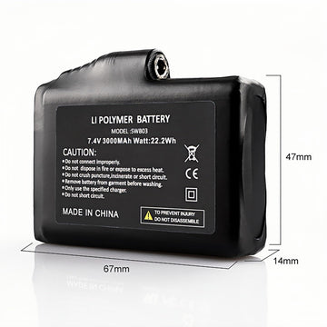 SAVIOR HEAT battery removal before wash ensures safe cleaning