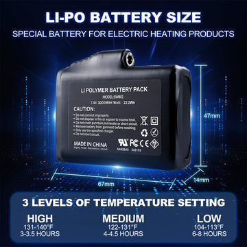 SAVIOR HEAT battery displaying safety certifications for reliability