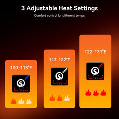 SAVIOR HEAT forefoot warming delivers even heat across toes and soles.