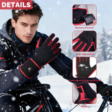 Savior Heat Glove Liners allow thumb and index finger touch screen use