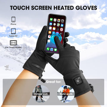 SAVIOR HEAT heated glove liners battery pack detail for long lasting warmth.