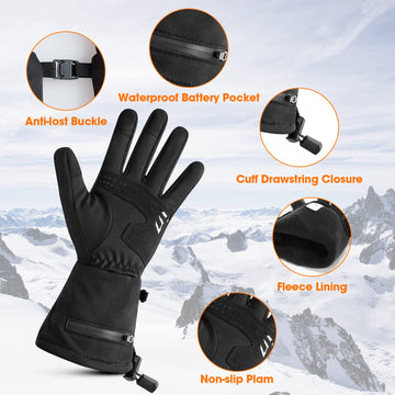 SAVIOR HEAT heated glove liners heat area across hand and fingers for full warmth.