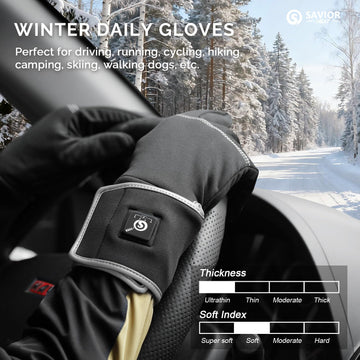 Savior Heat glove liners with touchscreen compatibility keep you connected in winter.