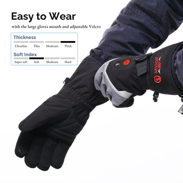 SAVIOR HEAT gloves ready for outdoor use on cold adventures
