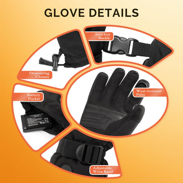 SAVIOR HEAT gloves velvet-thermal-lining adds soft insulation for winter comfort.