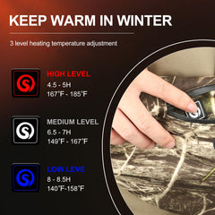 Savior Heat hand muff fleece lining provides soft insulation against cold.