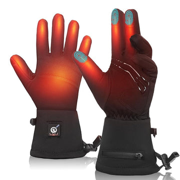 SAVIOR HEAT heated glove liners on hand show balanced warmth for outdoor activities.