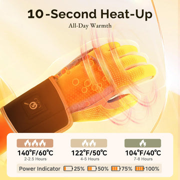 SAVIOR HEAT heated glove liners ultra-thin fit enabling precise dexterity for typing and driving.