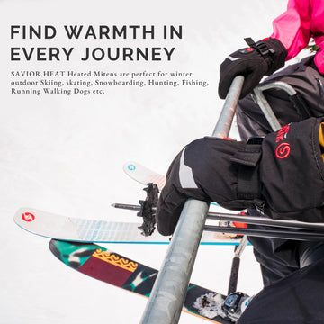 SAVIOR HEAT heated mittens ideal for skiing and other outdoor activities