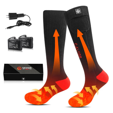 SAVIOR HEAT heated sock in soft breathable fabric for all-day comfort.