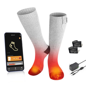 SAVIOR HEAT heated socks with app control for outdoor warmth
