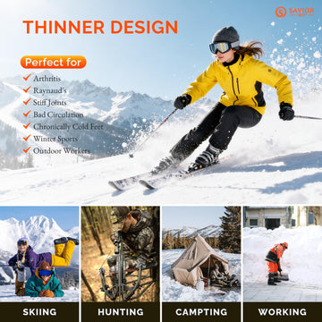 Savior Heat unisex size range S to XL for versatile winter use