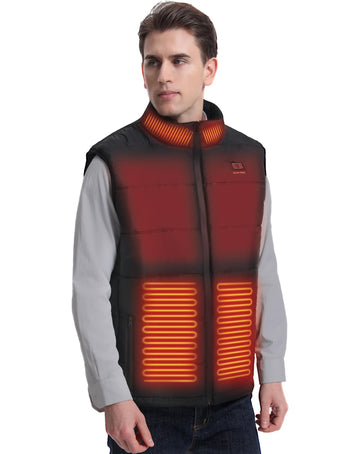 SAVIOR HEAT heated vest front view with sleek warmth for outdoor adventures