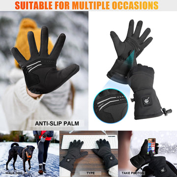 Savior Heat long-cuff windproof design blocks cold air during winter activities.