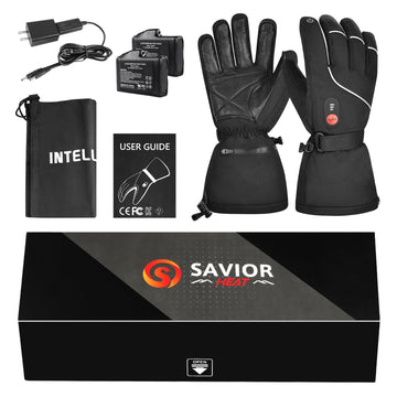 SAVIOR HEAT S14 gloves outdoors in winter show warm, flexible performance.