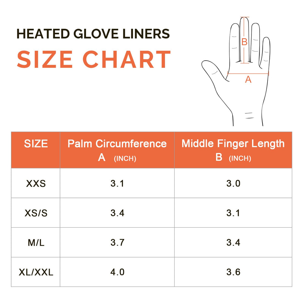 Savior Heat thin heated gloves cycling or hiking in cold weather.