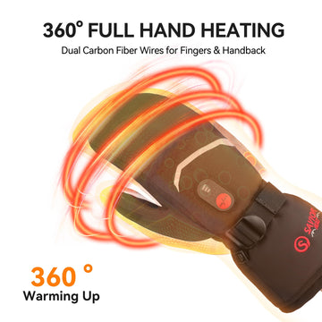 SAVIOR HEAT touchscreen thumb allows device use without removing mitts.