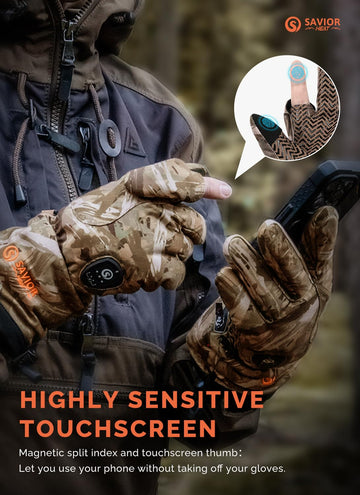 SAVIOR HEAT touchscreen-ready thumbs and fingers for device use