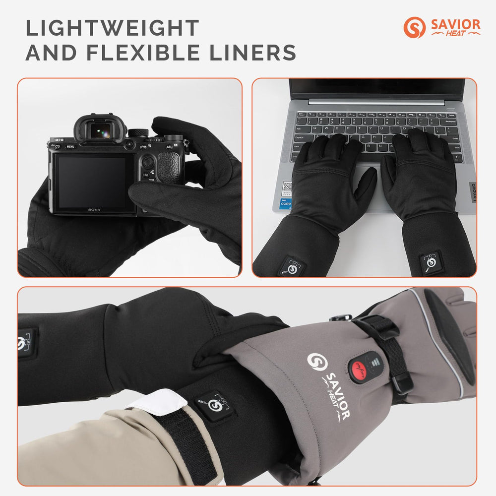 SAVIOR HEAT liner worn under outer gloves for dexterity