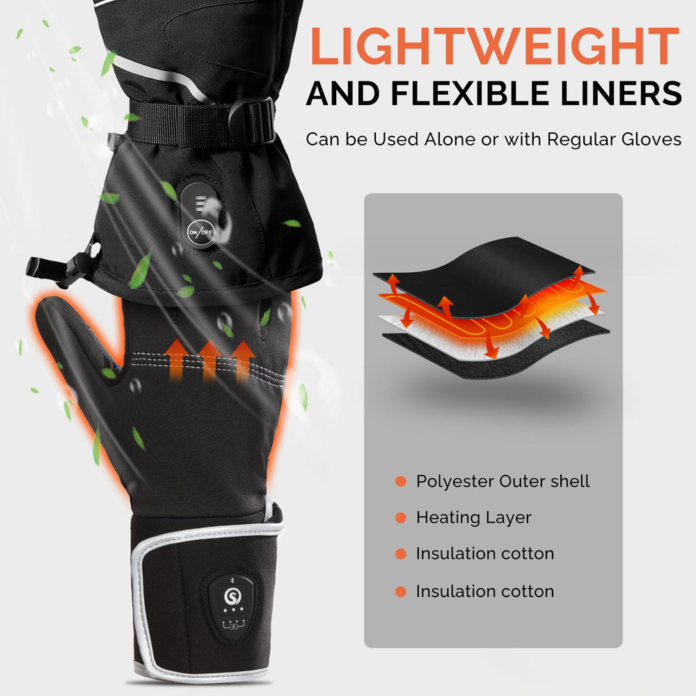 SAVIOR HEAT glove liners come in four unisex sizes for a wide fit.