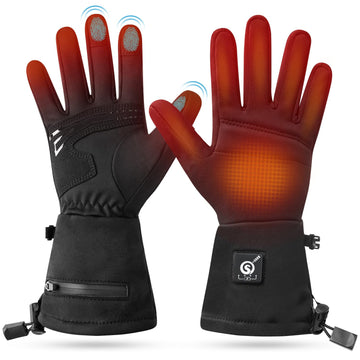 Savior Heat upgraded heated glove liner front view with instant warmth.