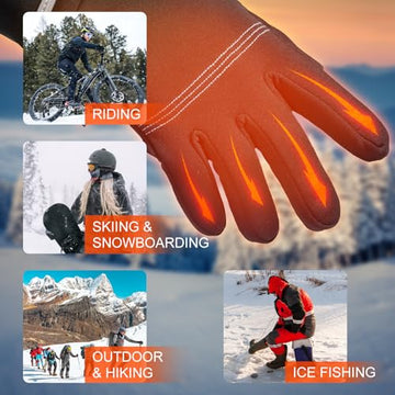 SAVIOR HEAT glove liners shown with gloves for driving, running, and typing.
