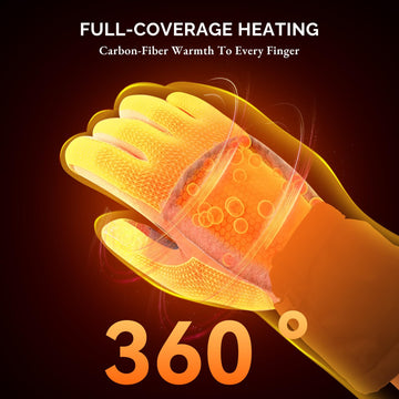 SAVIOR HEAT gloves against waterproof shell for wet snow protection.