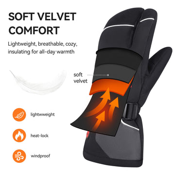 SAVIOR HEAT adjustable wrist strap ensures a snug, secure fit.