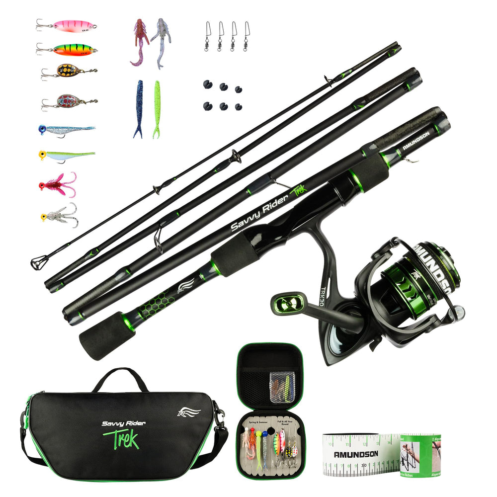 Savvy Rider Amundson Trek rod assembly ready for quick outdoor setup
