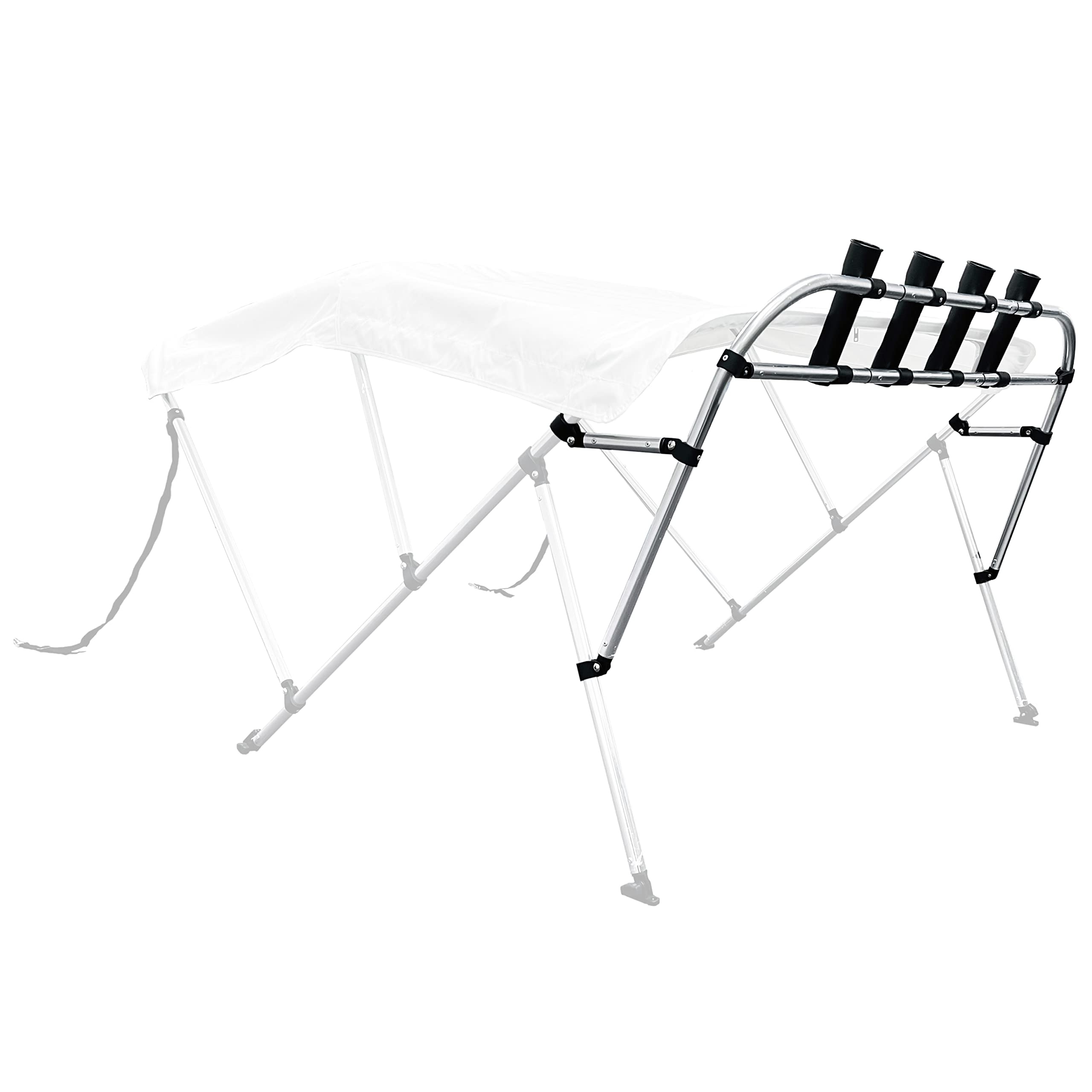 Savvycraft rocket launcher with four rod holders keeps gear organized