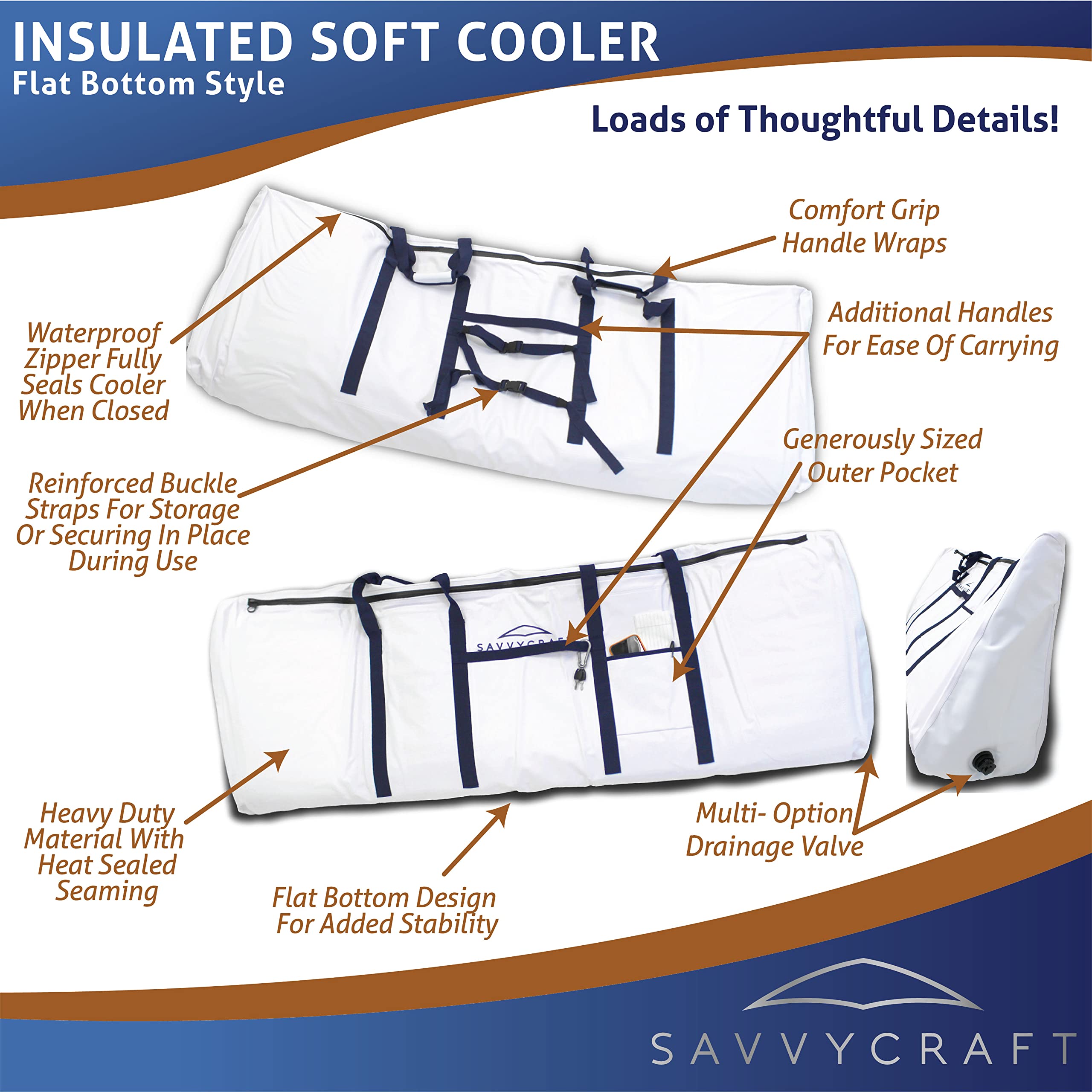 Savvycraft roll-up buckle storage keeps bag compact when not in use