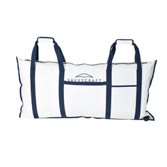 Savvycraft waterproof insulated fish bag front view highlights rugged design for freshness