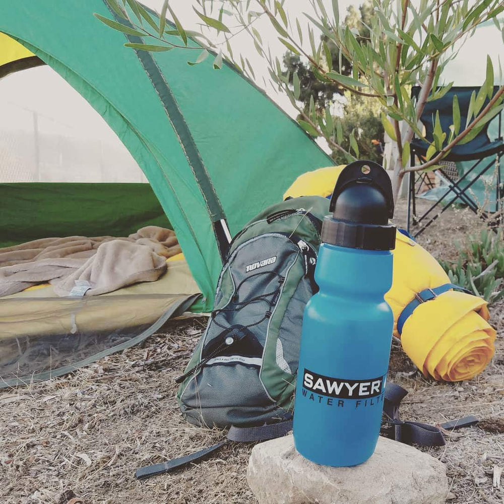 Sawyer SP140 filter removes bacteria and protozoa for safer-tasting water.