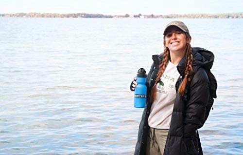 Sawyer SP140 water bottle in action during outdoor adventures.