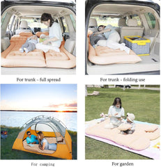 SAYGOGO SUV air mattress at campsite offers versatile comfort for tents and outdoors.