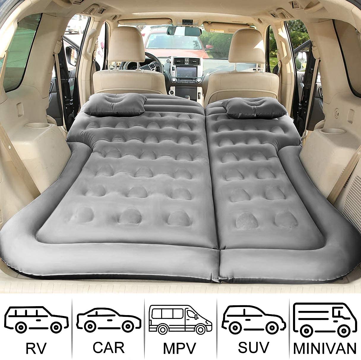 SAYGOGO SUV air mattress with carry bag and packaging for portability