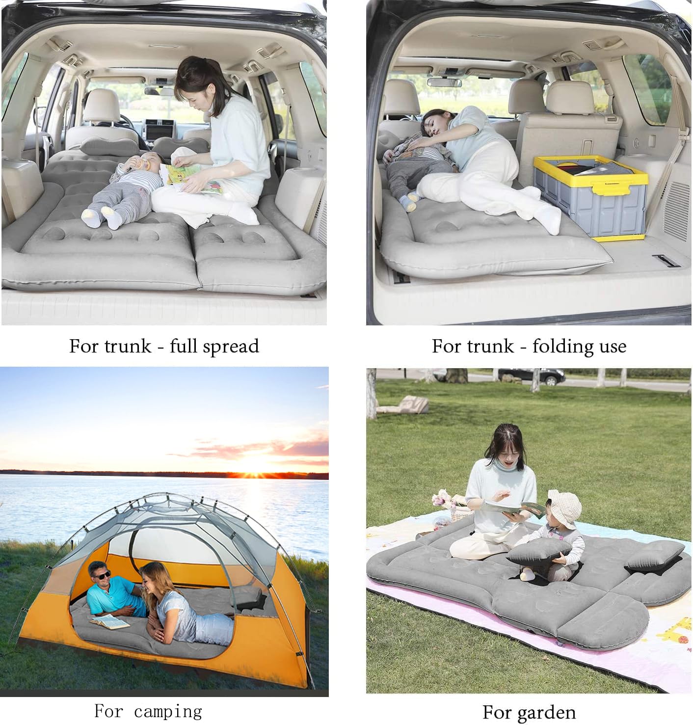 SAYGOGO SUV air mattress includes inflator pump for quick setup