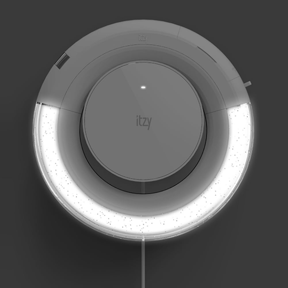 Dr. Sayzer ITZY Light Ring at a concert setup with white aesthetic.