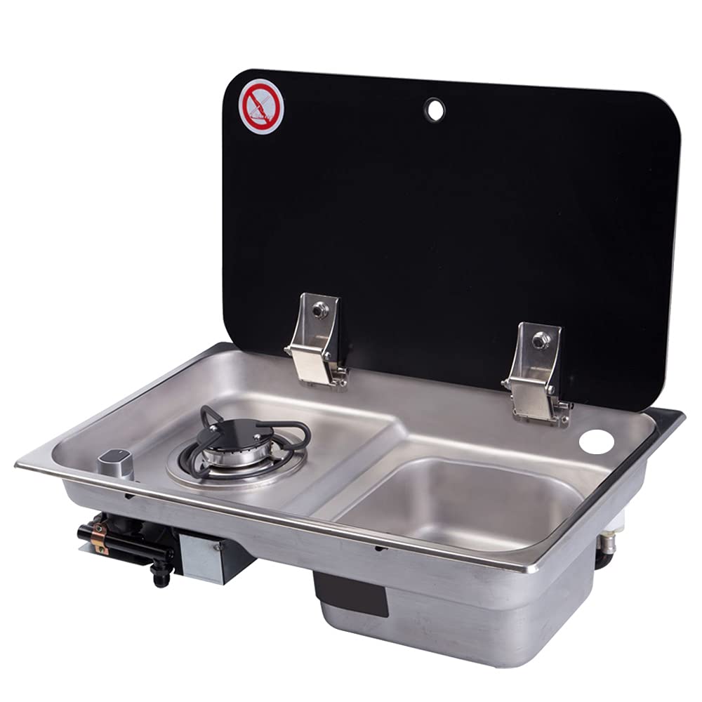 SBPKMARSCT gas stove with sink combo for RVs and boats.