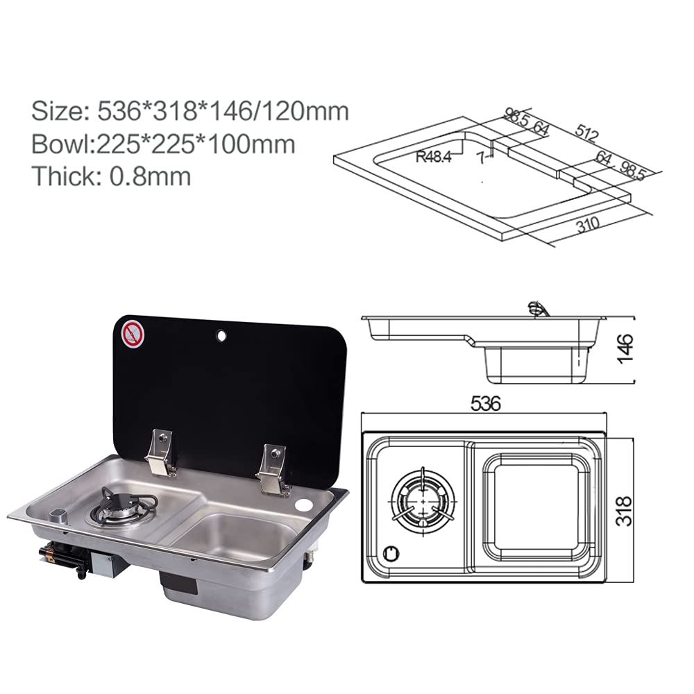 SBPKMARSCT tempered glass lid for heat resistance and protection.